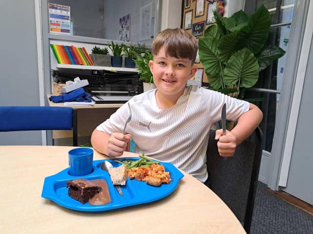 Reuben, 10, a pupil at Westfield Primary Community School, in Acomb, York.