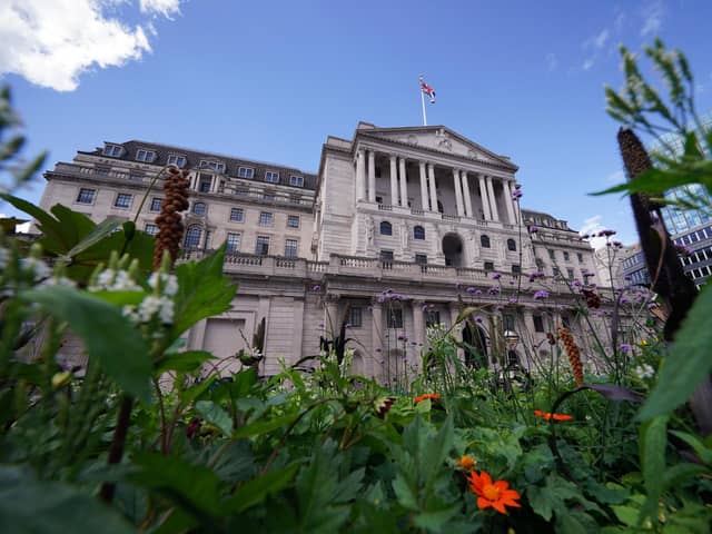 A general view of the Bank of England in central London. PIC: Yui Mok/PA Wire