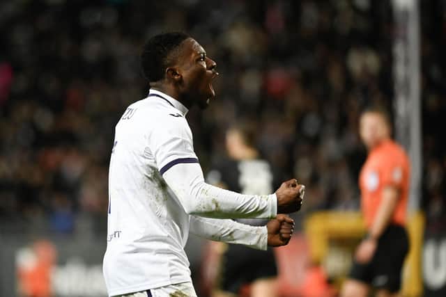 Amuzu is a regular fixture in the Anderlecht side. Image: JOHN THYS/BELGA MAG/AFP via Getty Images