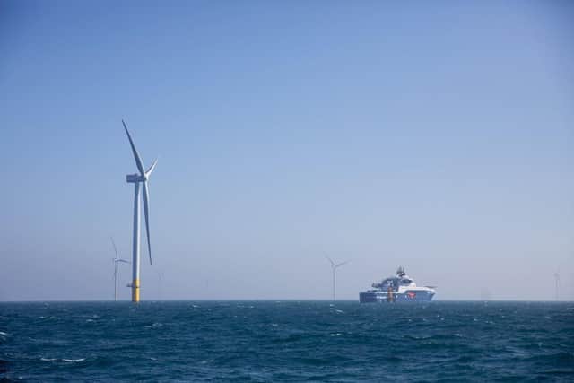 The world's largest wind farm has opened off the Yorkshire coast