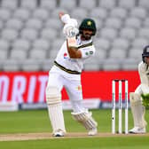 Pakistan's Shan Masood bats against England at Old Trafford in August 2020. He will play for Yorkshire CCC next year. Picture: Dan Mullan/PA