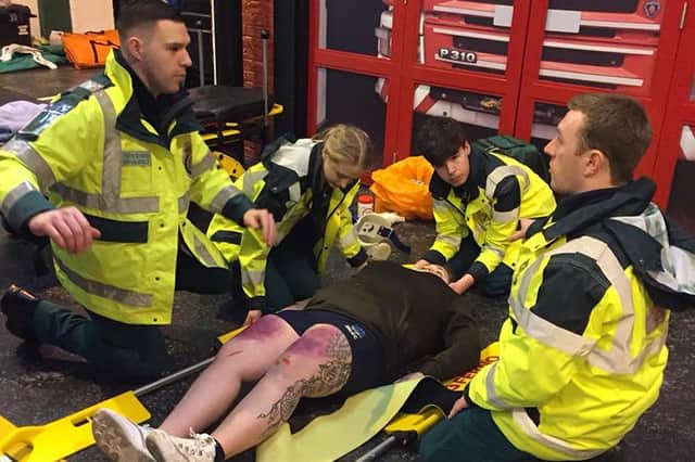 Former firefighter James Sayer decided to completely re-train to become a paramedic