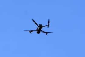 The man was spotted by a police drone, before armed officers swooped.