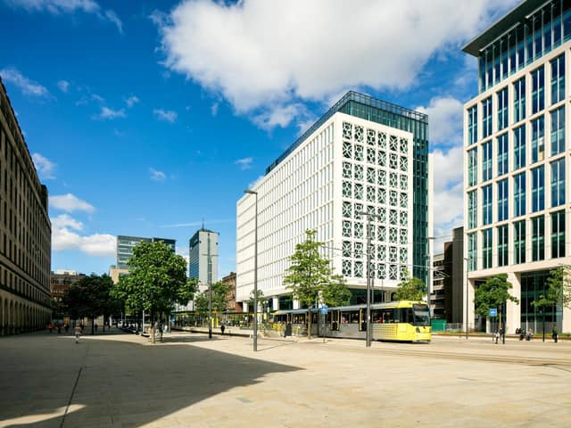 Library image of EY's Manchester office  in St Peter’s Square.