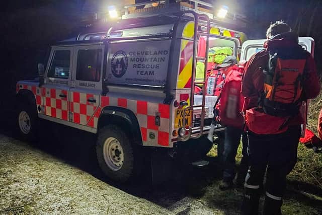Sixteen Cleveland MRT volunteers were on hand to help rescue the Yorkshire Vet, Julian Norton when he sustained a knee injury while out mountain biking.