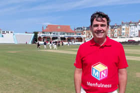 Andy Burnham At Scarborough Cricket Club. Courtesy Anttoni James Numminen