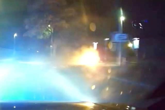 Steven Johnstone leads police on a 70mph chase on stolen quadbike which was engulfed in flames