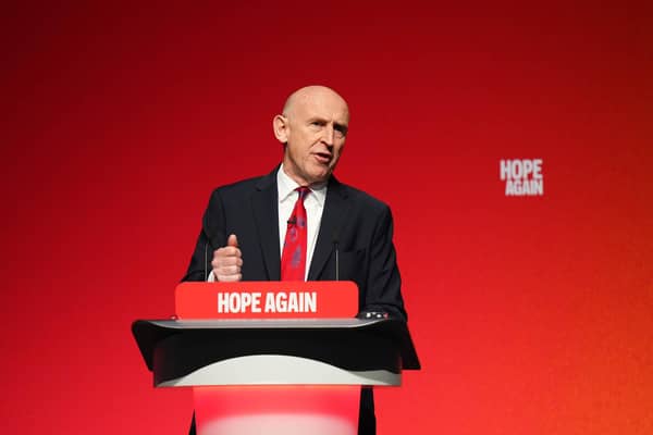Chancellor John Healey speaking during the Labour Party Conference. PIC: Annabel Lee-Ellis/PA Wire