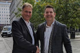 Left to right: Karl Milner, managing director of Project Rome with David Cockayne, chief executive of thevaluecircle