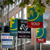 Library image of estate agents' signs