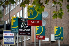 Library image of estate agents' signs