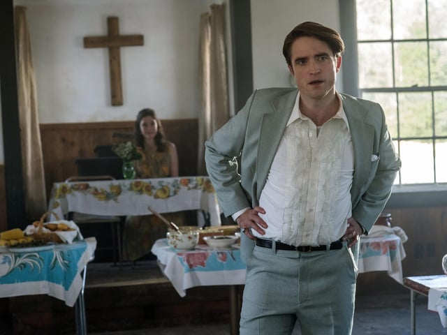Pattinson teams up with Tom Holland once more in the Netflix original The Devil All The Time, which sees a young man devoted to protecting his loved ones must face off against corruption and sinister characters in a postwar backwoods town.