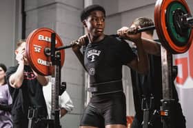 Naby Bangoura at the Gloucester powerlifting development competion 2024