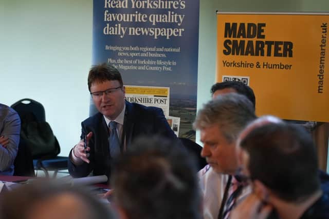 The roundtable debate was chaired by Greg Wright, the deputy business editor of The Yorkshire Post. Picture: Andrew Taylor