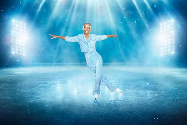 Adele Roberts on the rink. Credit: ITV.