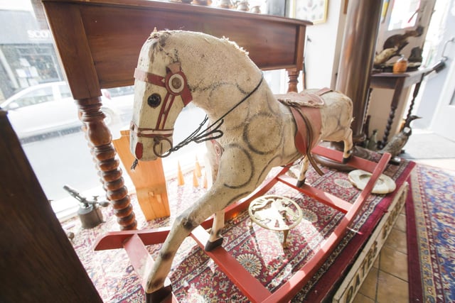 A rocking horse at Cleckheaton Antiques
