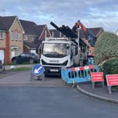 Connexin broadband infrastructure installation works in Aintree Close, Molescroft, Beverley, East Riding of Yorkshire, on Thursday, April 11.