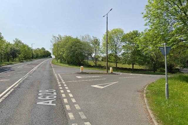 A man is in hospital with life-threatening injuries after a crash involving an ambulance and a scooter. It happened on the A628 Barnsley Road in Holylandswaine. Photo: Google