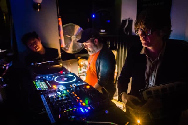 Andy Votel and Jarvis Cocker DJing at the Golden Lion
Picture Dave Croft