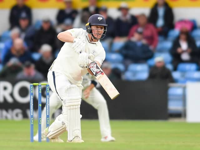 Gary Ballance batting on what proved to be his last County Championship appearance for Yorkshire, against Warwickshire at Headingley in September 2021. Picture by Will Palmer/SWpix.com