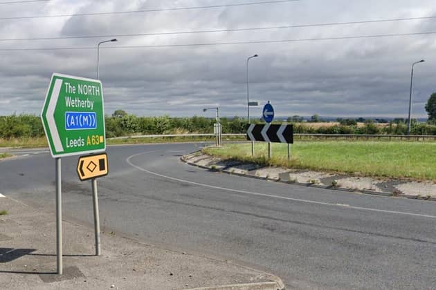 The A63 and A1 junction, near where Roadchef hopes to build a £50m motorway services area