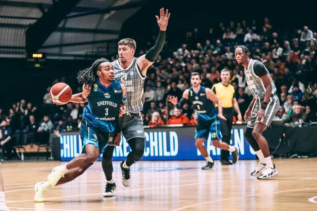 Action from Sheffield Sharks v Caledonia Gladiators earlier this season (Picture: Adam Bates)