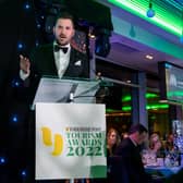 Yorkshire Post Tourism Awards 2022. Rich Williams presents the awards show. Picture by Allan McKenzie/YPN