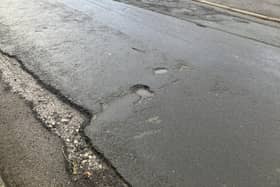 Some of the damage on the Skelmanthorpe roads. Credit: Abigail Marlow.