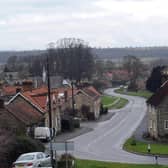 Hovingham village is in the Howardian Hills