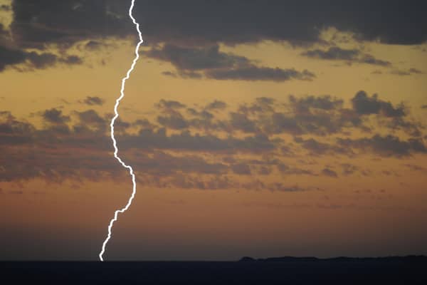 Thunder and lightning is set to hit Yorkshire this afternoon (Photo by GREG WOOD/AFP via Getty Images)