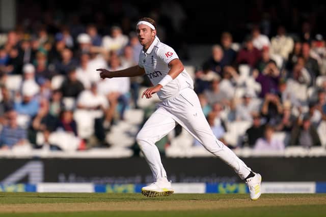 Final act: England's Stuart Broad celebrates taking the wicket of Australia's Alex Carey to win the fifth LV= Insurance Ashes Series test match at The Kia Oval (Picture: John Walton/PA Wire)