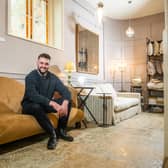 Matt Dixon, owner of a new interiors brand called FORM by TallBoy Interiors, based at Saville House, Saville Street, Malton, North Yorkshire.Picture By Yorkshire Post Photographer,  James Hardisty.