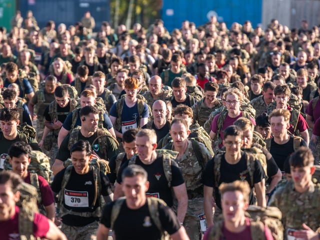 The event is one of the army’s most challenging physical training exercises, testing soldiers’ strength, determination and ability to work under pressure.