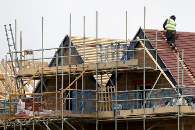 New houses being constructed. PIC: Gareth Fuller/PA Wire