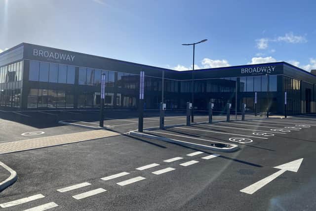 Broadway Retail Park on Queens Road in Halifax was previously a redundant car sales and repair garage and had been vacant for over four years