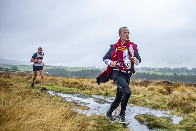 A grown up  Harry Potter swaps Hogwarts for Haworth Moor in the Auld Lang Syne fell race