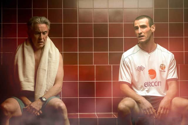 Steve Coogan as Mick McCarthy and Éanna Hardwicke as Roy Keane in Saipan. Picture: Vertigo Releasing/Wildcard Distribution/Aidan Monaghan.