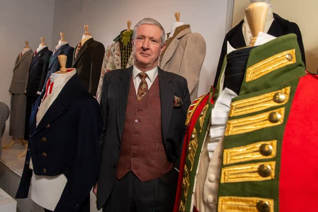 The Art of Making Historical Fashion a new exhibition at  the Bankfield Museum, Halifax.
Rob Cooper, Regency menswear Halifax.
Picture Bruce Rollinson