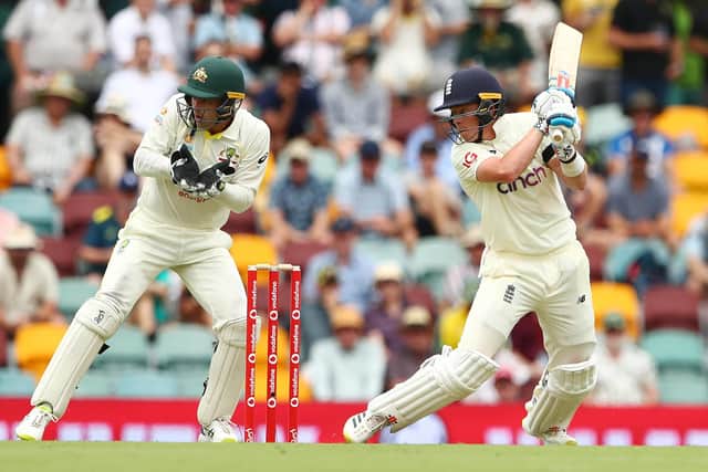 TOUGH GOING: Ollie Pope struggled to make an impact Down Under when England took on the Australians in the Ashes, pictured cutting for four through point at The Gabba, Brisbane in December 2021. Picture: Chris Hyde/Getty Images