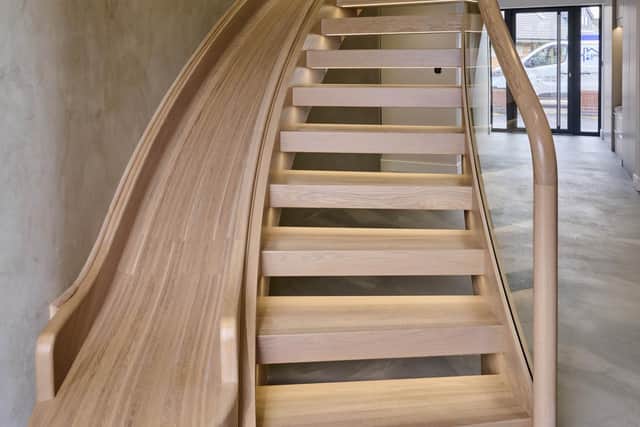This staircase company offers bespoke design and manufacturing for all tastes – it even built one with a slide