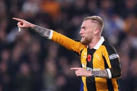 FREE-KICK: Oli McBurnie celebrates (Image: George Wood/Getty Images)