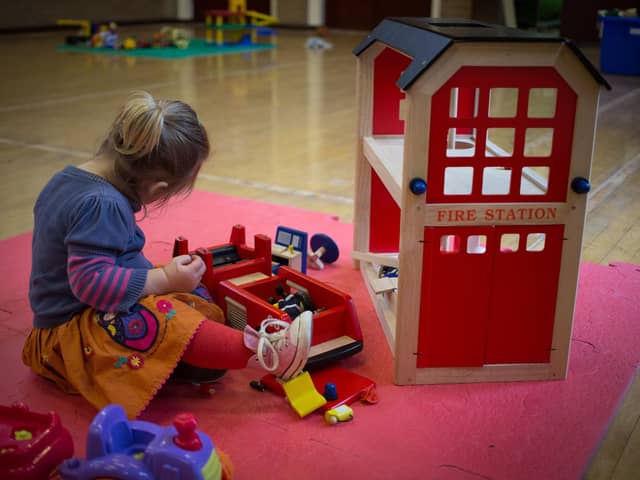 Hundreds of thousands of two-year-olds are set to take up subsidised nursery places. (Photo by Matt Cardy/Getty Images)
