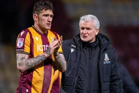 Mark Hughes and Andy Cook have moved Bradford City up to fifth (Picture: Bruce Rollinson)