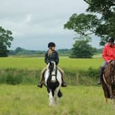 Helen and Dan horse riding in the next episode. (Pic credit: Channel 5)