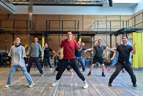 The company in rehearsals for Sheffield Theatres' production of The Good Person of Szechwan. Picture: Manuel Harlan.