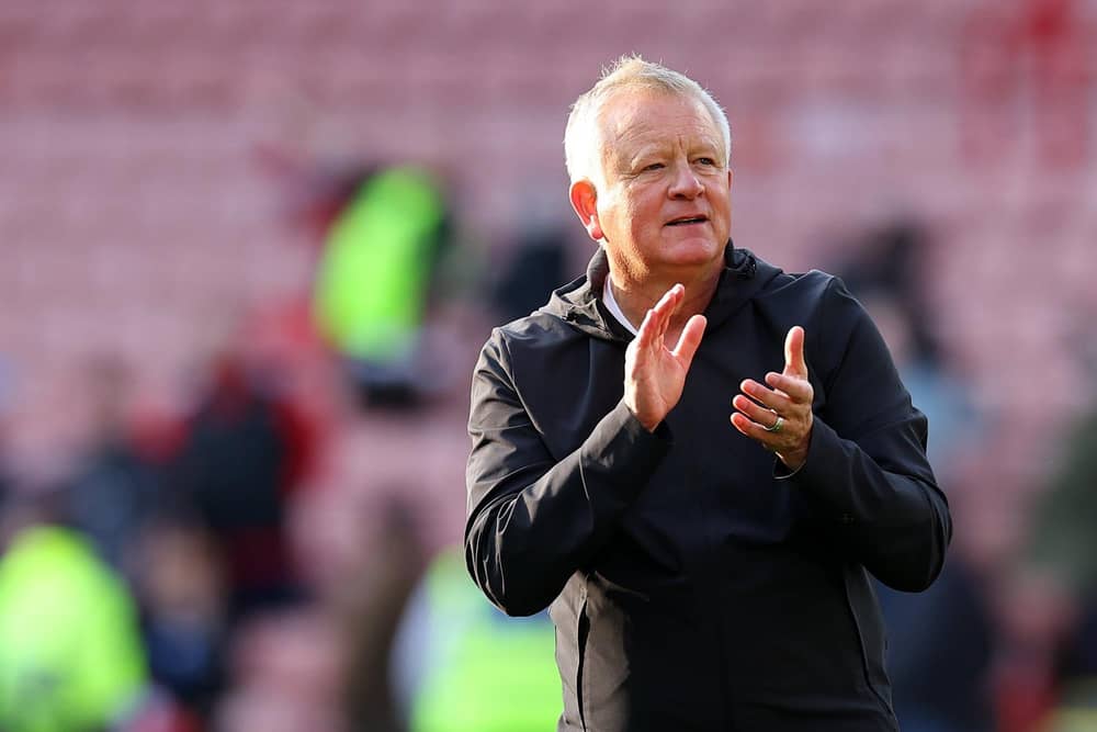 NO LETTING UP: Sheffield United manager Chris Wilder