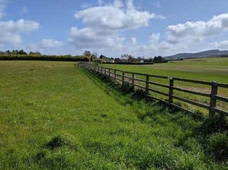 A view of the potential solar farm site looking east towards Yearby village. Picture/credit: Arcus Consultancy Services