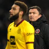 Nowhere to hide: Sheffield United manager Paul Heckingbottom looks dejected at the final whistle after his side were thrashed 5-0 by Burnley, bringing an end to his reign at the Premier League club (Picture: Martin Rickett/PA Wire)