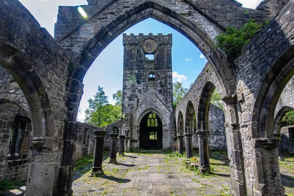 The ruins of the Church of St Thomas a'Becket in Heptonstall  in West Yorkshire photographed by Tony Johnson for The Yorkshire Post.