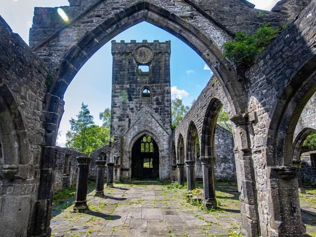 The ruins of the Church of St Thomas a'Becket in Heptonstall  in West Yorkshire photographed by Tony Johnson for The Yorkshire Post.